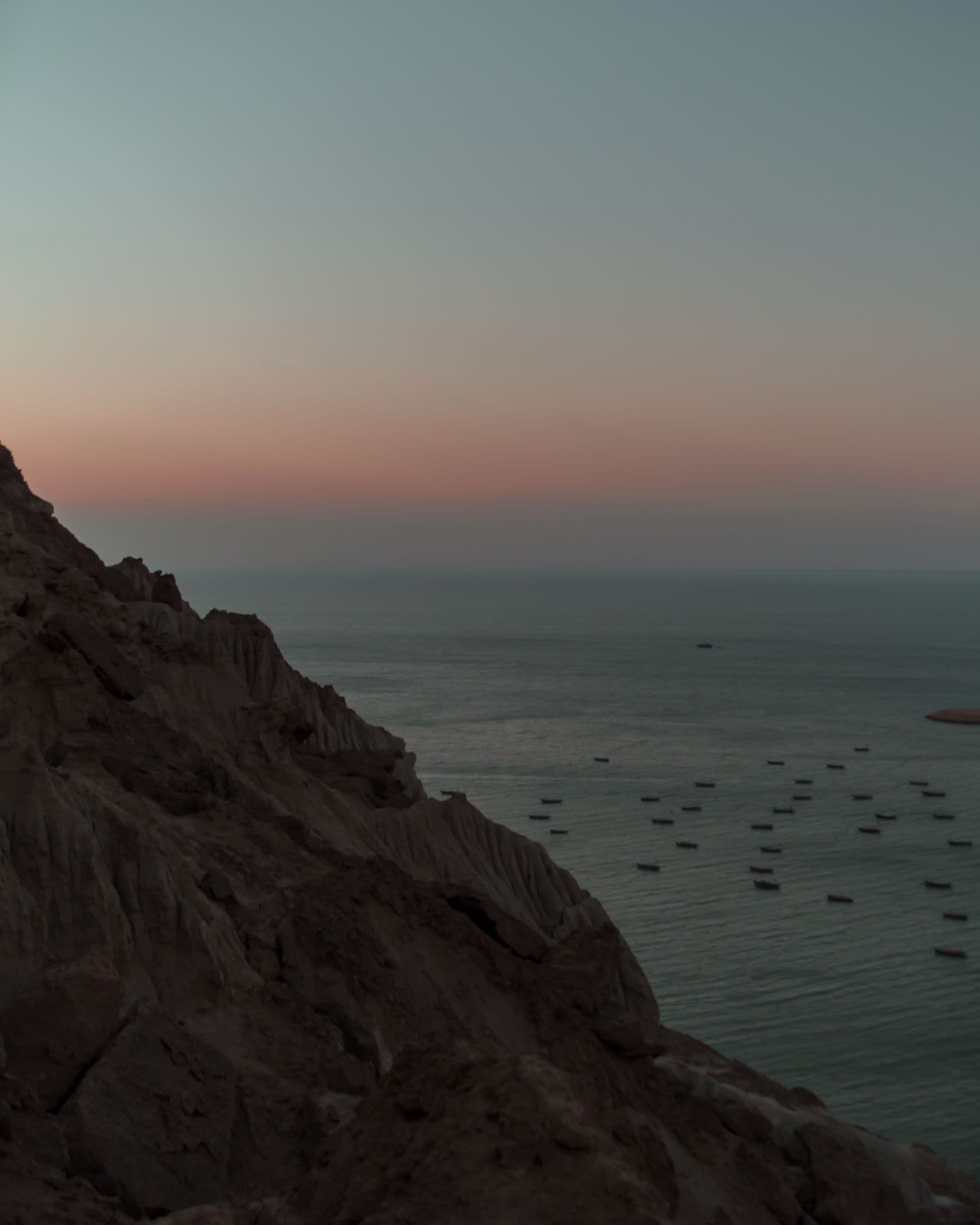 Rocky cliffs overlooking the sea at Gwadar