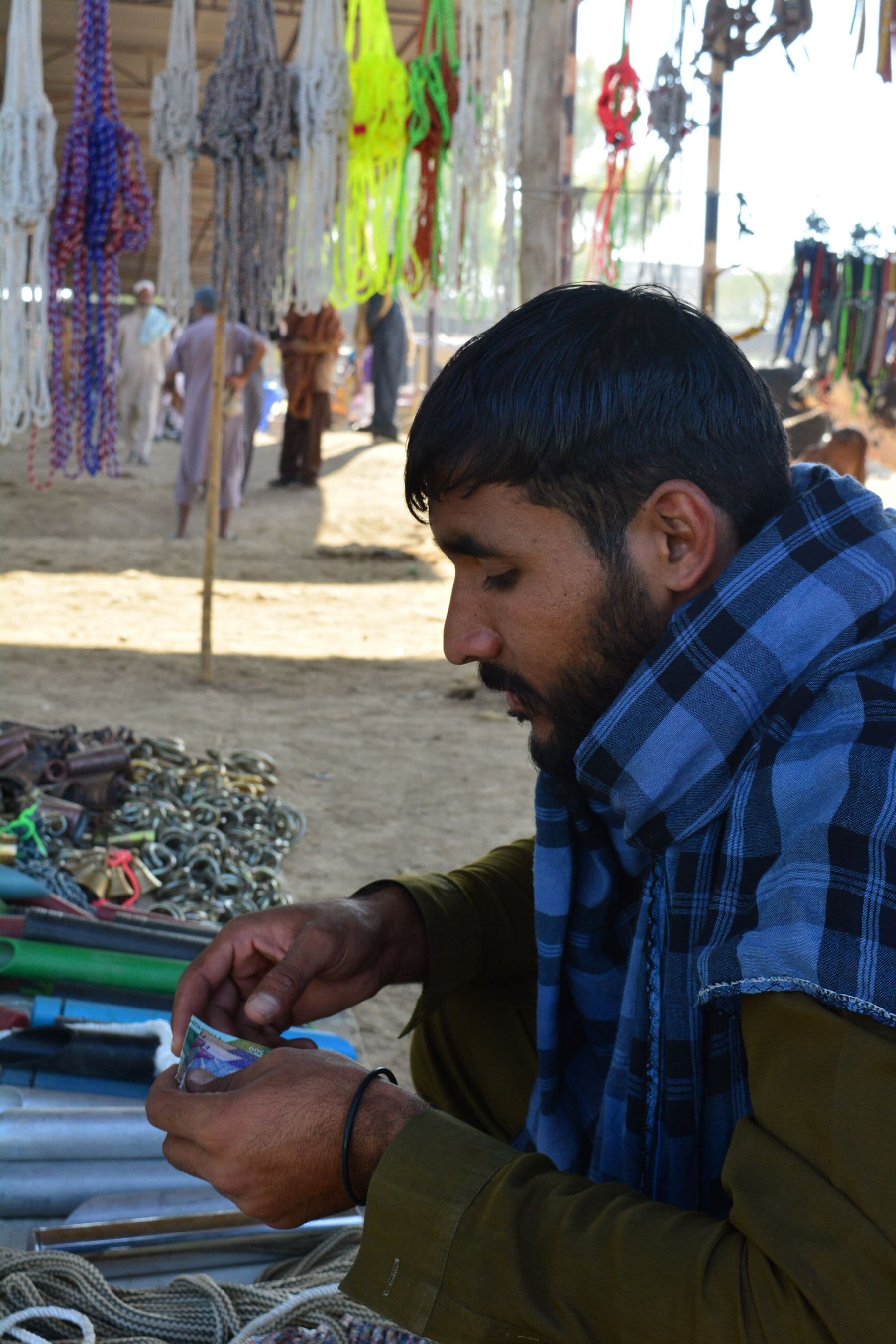 A local market stall in modern Taxila